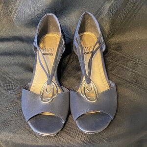 Impo Women's Black Sandals with Silver Detail